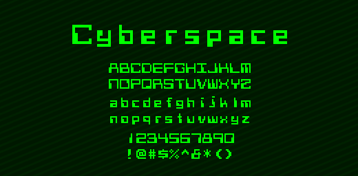 [Image:Cyberspace font]