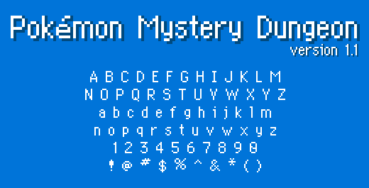 [Image:Pokémon Mystery Dungeon font]